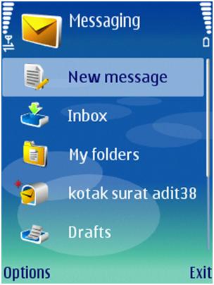 Message menu